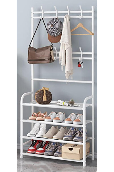 Primo Plus 4-tier Stainless Steel Coat And Shoes Rack For Home