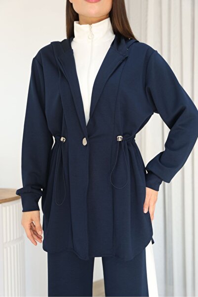 Mira İpek Mock Neck Buy Elastic Double Face Fabric Comfortable Hijab Double Set with Shawl as a Gift