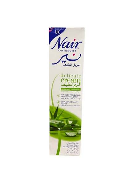 Nair Hair Remover Delicate Cream with Aloe Vera Extract for Legs & Body Sensi...