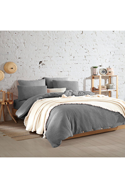 destinyhometex Premium 100% Cotton King Size Muslin Duvet Cover Set 220X240 cm