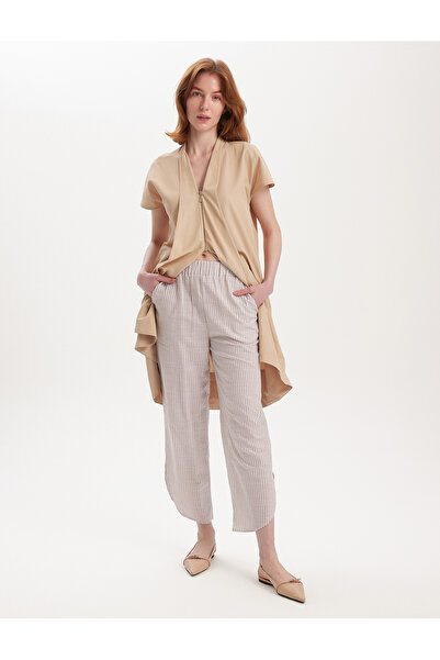 BGN workshop Βαμβακερό παντελόνι με ελαστική μέση