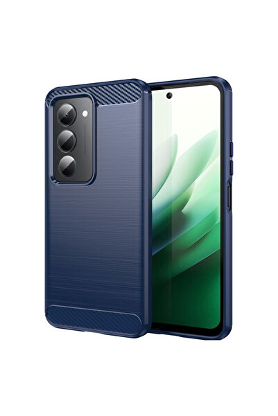 Techsuit Husă din silicon carbon pentru Xiaomi Redmi 15 4G, albastră