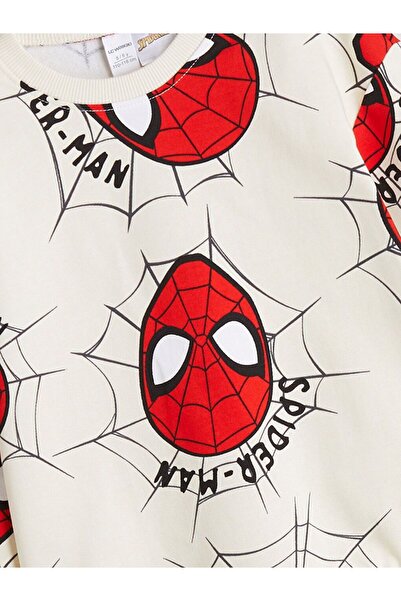 LC Waikiki Lcw Kids Crew Neck Spider-Man Printed Boys' Sweatshirt