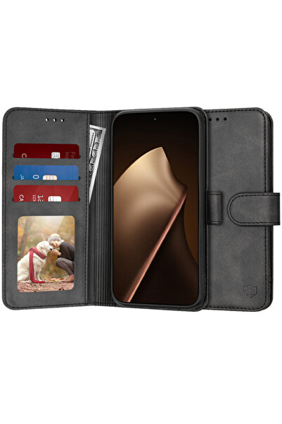 Techsuit Husă Diary Book 360 pentru Xiaomi 15T Pro, neagră