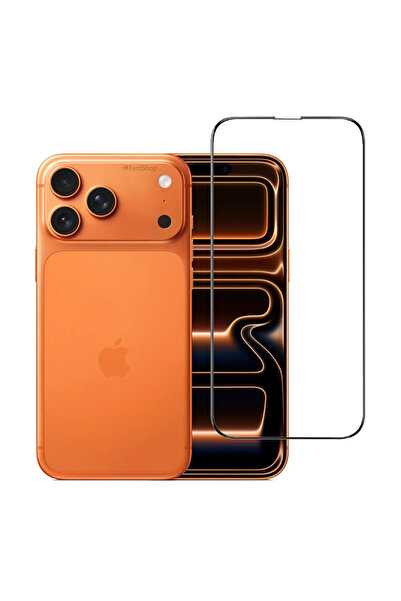 MMP SHOP İphone 17 Pro Uyumlu Tam Kaplayan Darbeye Dayanıklı Kırılmaz Cam Ser...