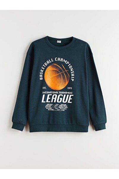 LC Waikiki Crew Neck Printed Boys' Sweatshirt