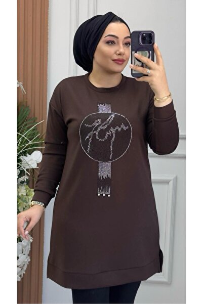 Ebrarengiz Moda PARLA KADIN TAŞLI TUNİK