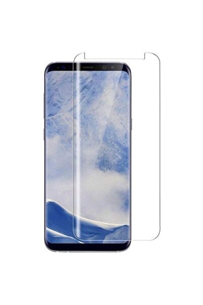 isag Folie de sticlă curbată cu gel UV, Full Glue, compatibilă cu Samsung Galaxy S8, transparentă, lipire