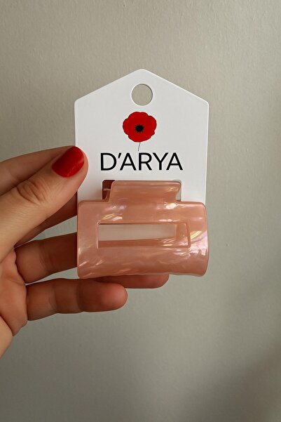 Darya مشبك شعر DD523 وردي اللون ذو لمعة لؤلؤية