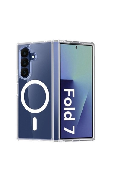 isag Husa protectie compatibila cu Samsung Galaxy Z Fold 7, Premium Quality, transparenta din silicon si