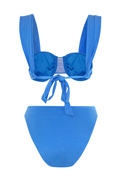 AQUELLA Bikini albastru cu sârmă