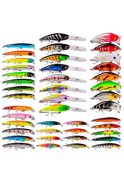 Other SET DE NĂLUCI PENTRU ȘTIUCĂ, ȘALAU, BIBAN, 43 buc 4-8 g 4,5-10 cm