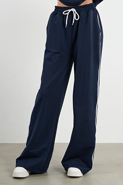 HANIQA Pantaloni de sport cu detaliu cu piping