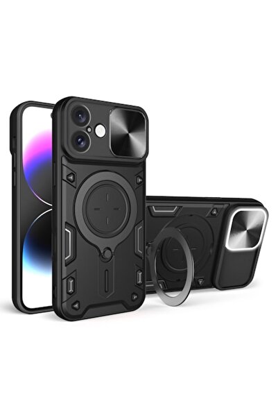 Sybero Carcasă de protecție pentru iPhone 16, D36, Lexgard, Deep Dark