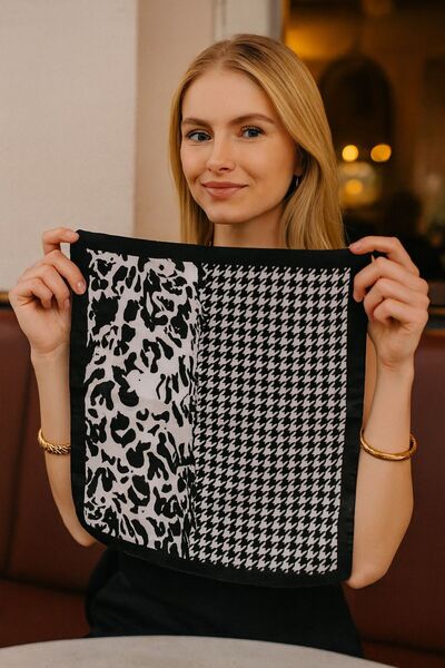 MARBERRY FLR43 Γυναικείο Φουλάρι με σχέδιο 50x50 εκ