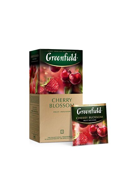 Max Greenfield Ceai de plante Greenfield Cherry Blossom, 25 pliculete x 2 g, ...