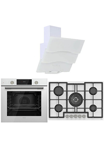 Ferre Flowart 75 Serisi Beyaz Ankastre Set (BSPR600+ED036+qms63cb)