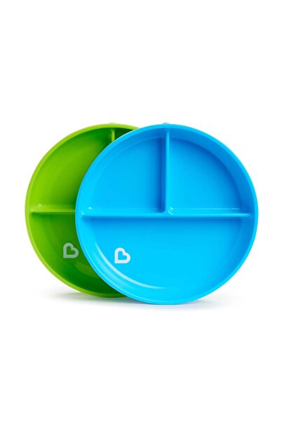 Munchkin 2pk Suction Plates-Blue/Green