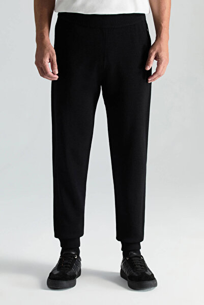 Hemington Merino Yün Siyah Triko Pantolon
