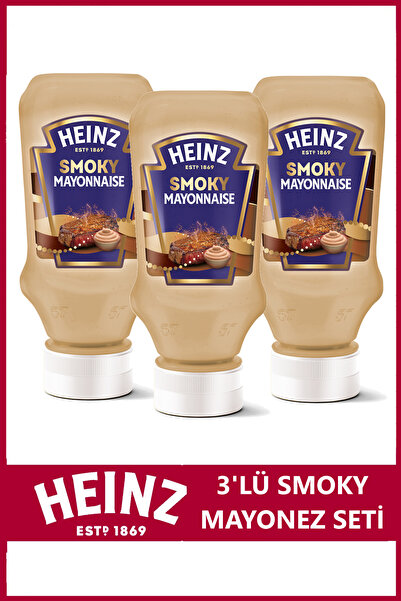 Heinz Smoky Mayonez 225 gr x 3 Adet
