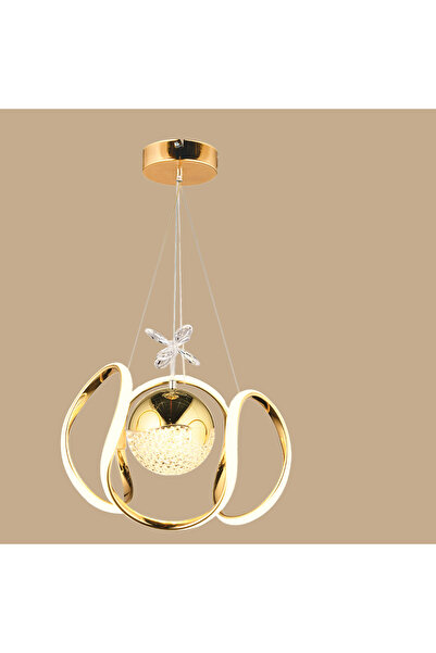Bella Maison Bianca Led Sarkıt Avize Gold (28x70 cm)