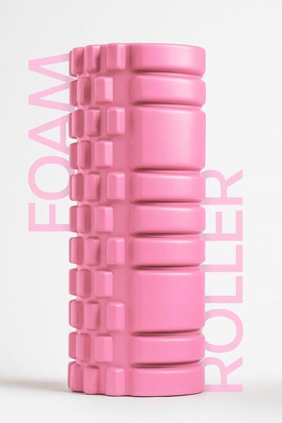Telvesse High Density Pilates Foam Massage Roller – Lightweight and Durable Foam Roller Pink