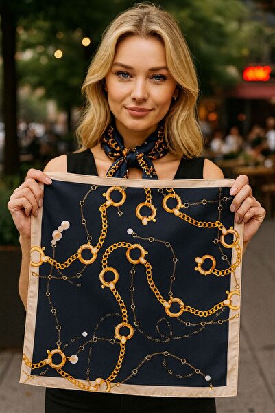 MARBERRY وشاح نسائي منقوش FLR10 مقاس 50x50 سم