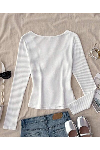 Be Best Γυναικεία μπλούζα με λευκή δαντέλα με φούστα BE175