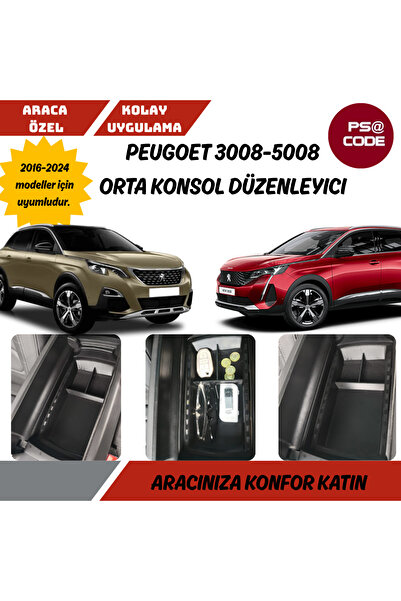 psa code PEUGEOT 3008-5008 ORTA KONSOL DÜZENLEYİCİ-2016-2024 Model