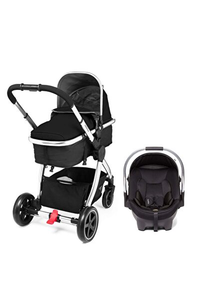 MOTHERCARE 4-Wheel Journey Chrome Travel System - Black