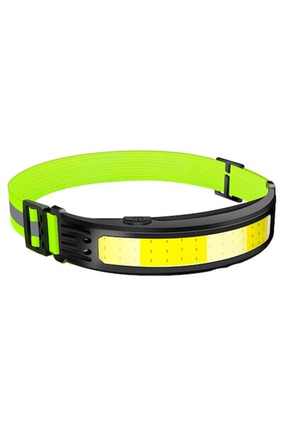 Glow Goods Lanterna pentru Cap Frontala cu LED COB Puternic, 6 Moduri de Iluminare, Senzor de Miscare, Impermea