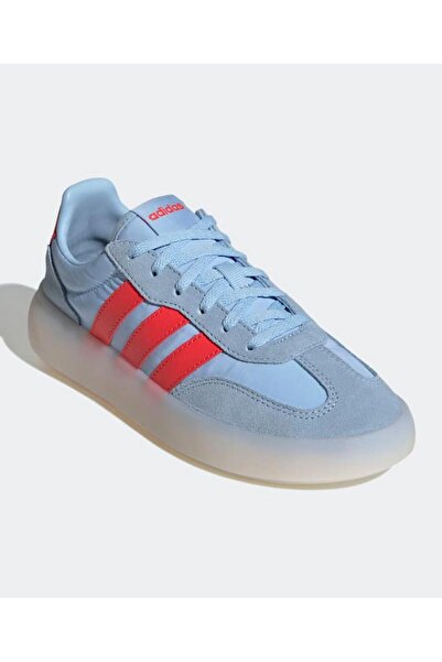 adidas Barreda Decode Suede Lace Up Closure Shoes - Clear Sky/Bright Red/Core White