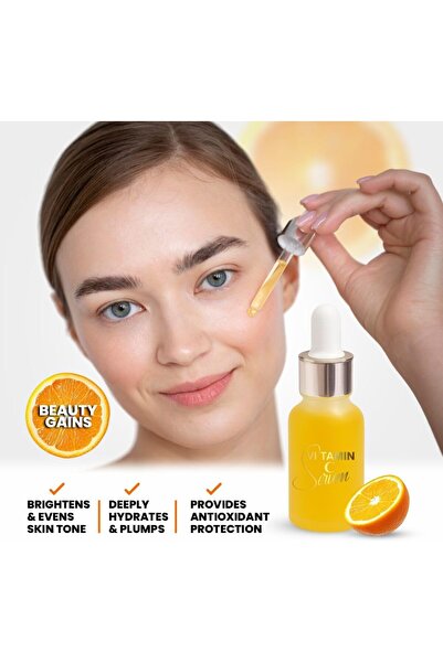 BIOCOS Vitamin C Brightening Serum (2 Pack) Dark Spot Correcting Glow Serum with Collagen, Jojoba Oil 15ml