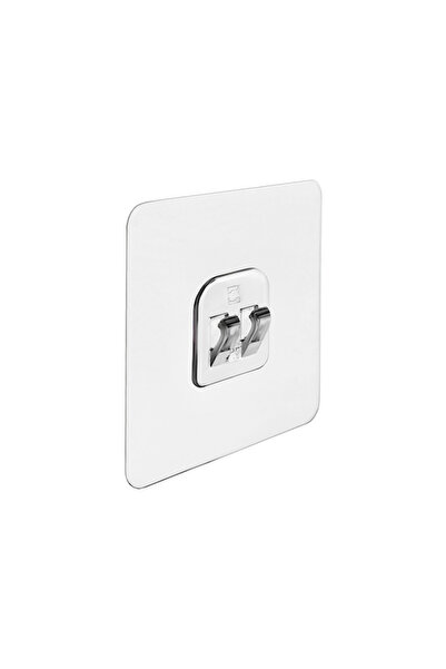 CAVARA Yapışkanlı Duvar Askısı – Banyo ve Mutfak İçin Şeffaf Çok Amaçlı Kanca...