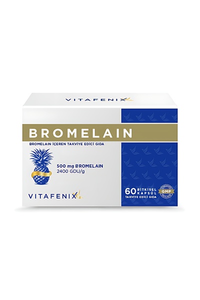 Vitafenix Bromelain Takviyesi 500 mg 60 Bitkisel Kapsül