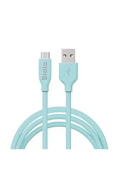 Bioio USB - microUSB cable, 1 m, 2.4 A, Blue