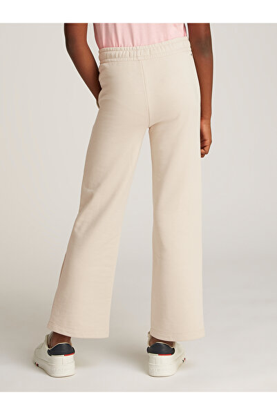 Tommy Hilfiger Girls Classic Beige Logo Printed Elastic Waist Sweatpants