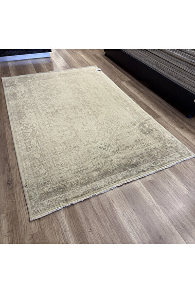 Hoomrugs Hoom Rugs Overdye OVR05 Krem Bej Doğal Bambu & Viskon Modern Salon H...