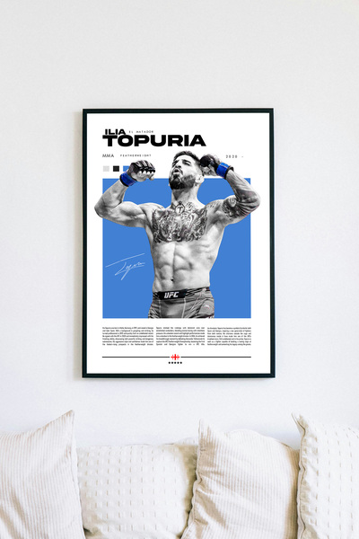 FudaLab Ilia Topuria - El Matador - Siyah Çerçeveli UFC Ilia Topuria