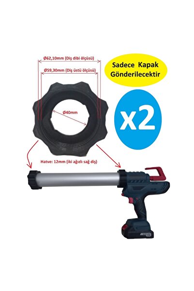 Poyraz Bioplast Şajlı/Akülü Silikon Tabancası Yedek Ön ve Arka Kapak - 2 Adet