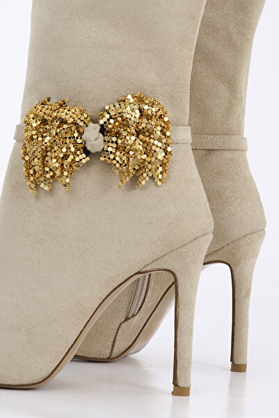 Mamito Ayakkabı RSD 1200 Μπότες μέχρι τη γάμπα με μεταλλική πόρπη με φιόγκο