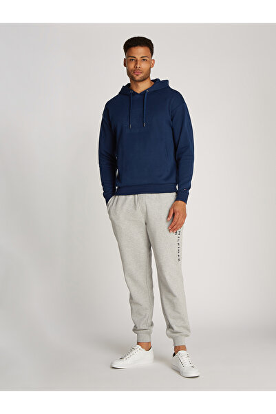 Tommy Hilfiger Men Night Sky Logo Printed Long Sleeves Hoodie