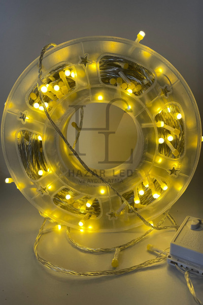 Hazar Led 50 Metre Gün Işığı İp Led Işık IP20 İç Mekan Eklenebilir Fonksiyonlu Şeffaf Kablolu Dekoratif Led Iş
