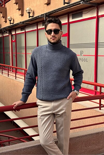 inpool Ανδρικό, πλήρες ζιβάγκο, μάλλινο, Old Money Culture, πουλόβερ PLTK16