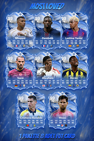 BERKANTTP حزمة بطاقات كرة القدم للموسم 25/26 الأكثر شعبية