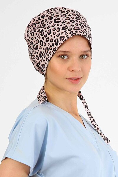 Owlet Medikal Leopard Patterned Powder Surgical Hijab Bonnet