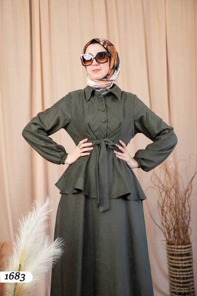 Atika Moda Kışın Asaleti | 2024-2025 Süet Kumaş Uzun Elbise