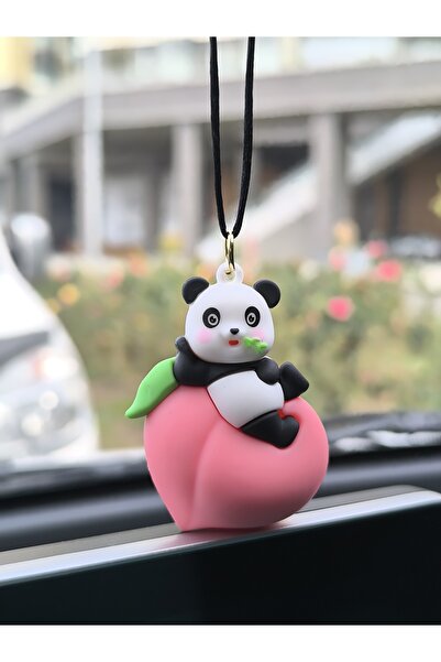 Esey Dizayn Panda Araba Dikiz Ayna Süsü - Vantuzlu Cam Süsü