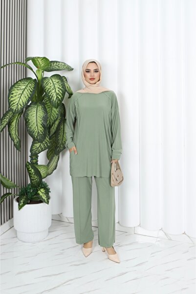NİSUM MODA Sandy Pants Suit with Pockets