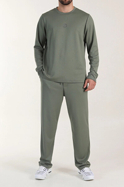 EXSPORT 2-Piece Oversized Long Sleeve Comfortable Loose Seasonal Tracksuit Set